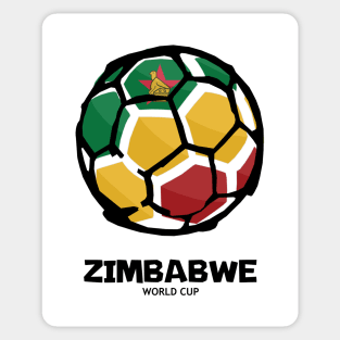 Zimbabwe Football Country Flag Sticker